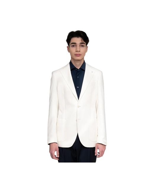 Lubiam Blazers in het White voor heren