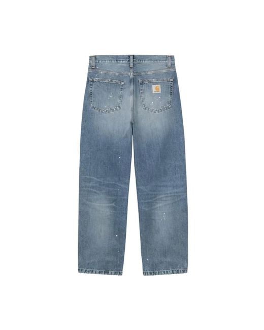 Carhartt Blue Loose Fit Jeans for men