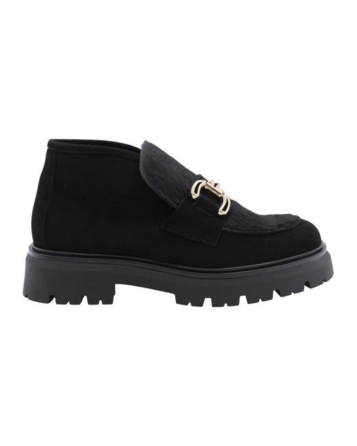 E mia Black Ankle Boots