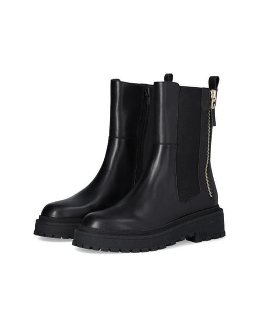 Liu Jo Black Round-Head Short Boots