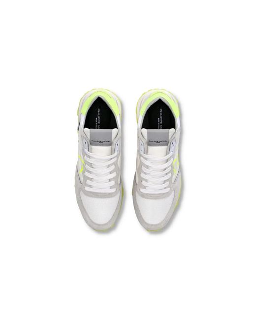 Philippe Model Neon gelber high top sneaker,sneaker tropez haute low in Black für Herren