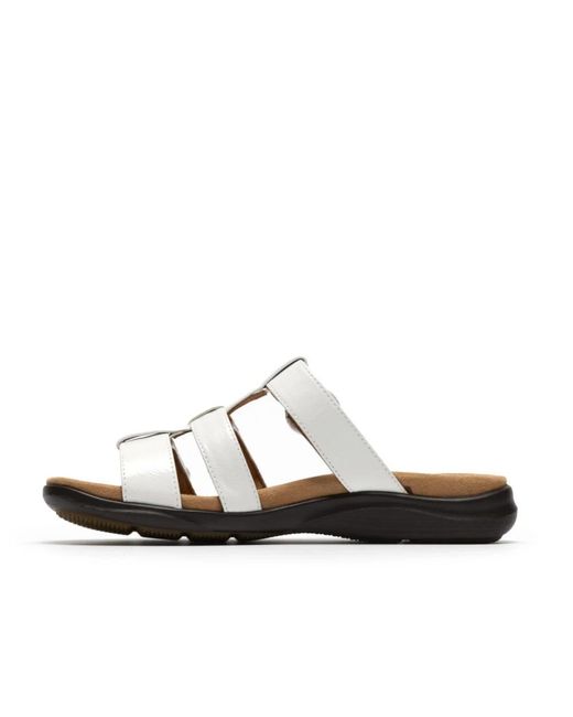 Clarks White Kitly Pearl