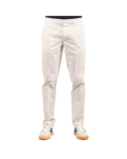 Fay Natural Slim-Fit Trousers for men