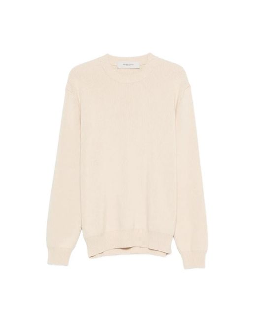 Golden Goose Deluxe Brand White Round-Neck Knitwear for men