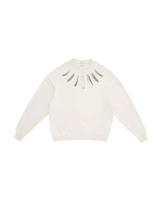 Marcelo Burlon Strickpullover in White für Herren