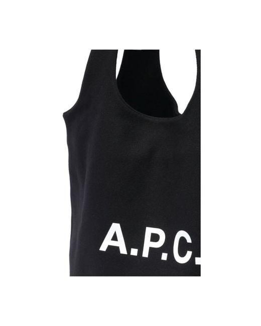 A.P.C. Schwarze Schultertasche Stilvoll Und Elegant in Black für Herren