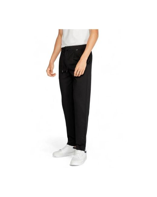 Calvin Klein Black Slim-Fit Trousers for men