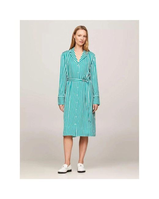 Shirt Dresses di Tommy Hilfiger in Blue