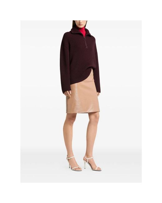 Courreges Purple V-Neck Knitwear