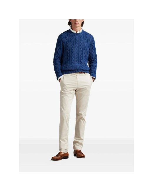 Ralph Lauren Blue Round-Neck Knitwear for men