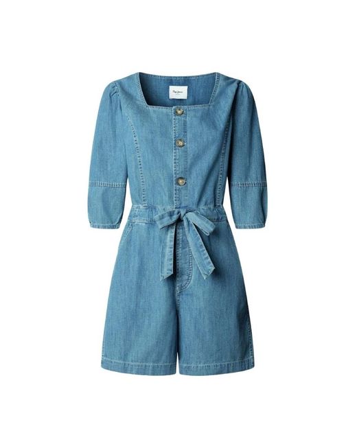 Pepe Jeans Blue Playsuits
