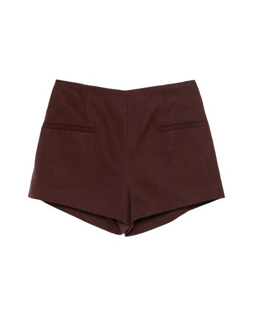 Faithfull The Brand Brown Short Shorts