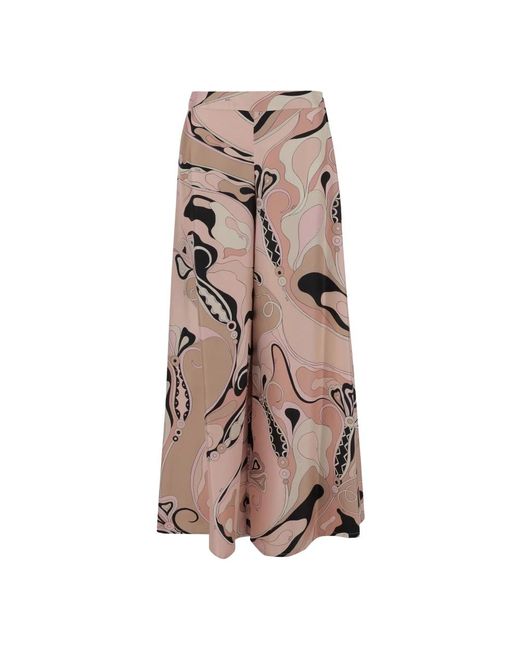 Wide Trousers Emilio Pucci de color Natural