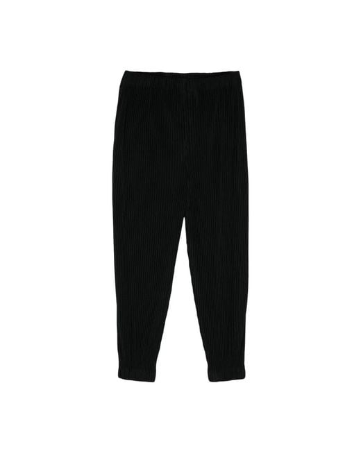 Issey Miyake Black Slim-Fit Trousers for men