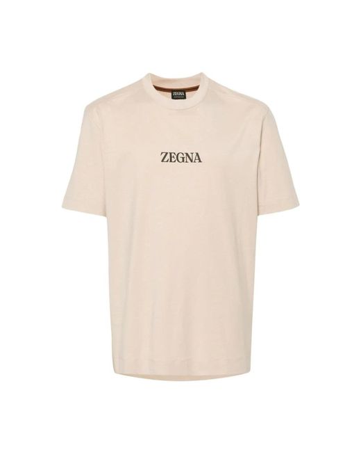 T-shirt di Zegna in Natural da Uomo
