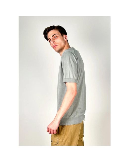 Paolo Pecora Gray T-Shirts for men