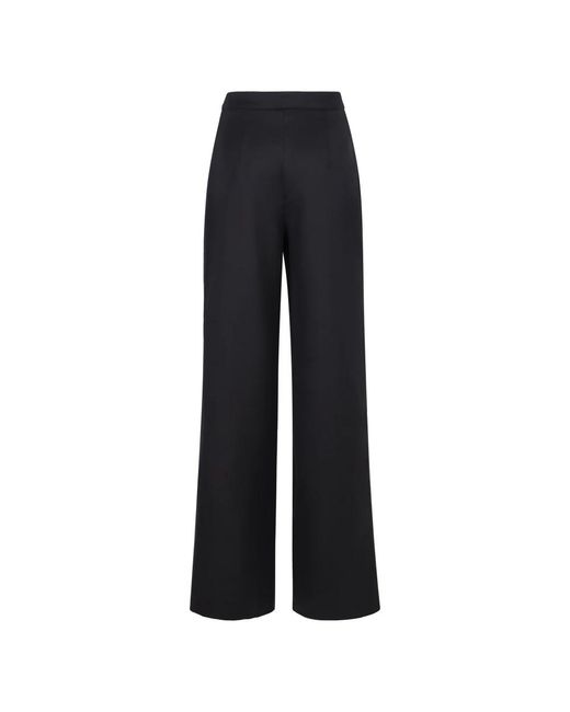 Max Mara Broeken ,Blauw ,Katoen Hoge Katoenen Broek Met Zijzakken in het Blue