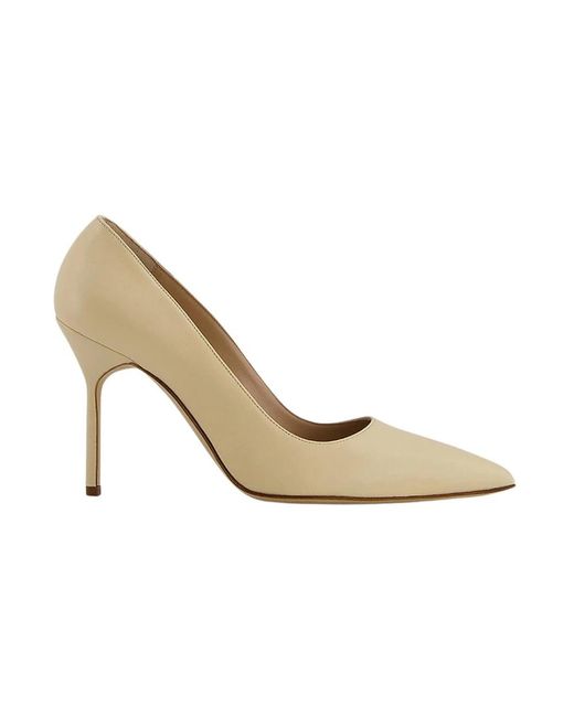 Manolo Blahnik Metallic Pumps