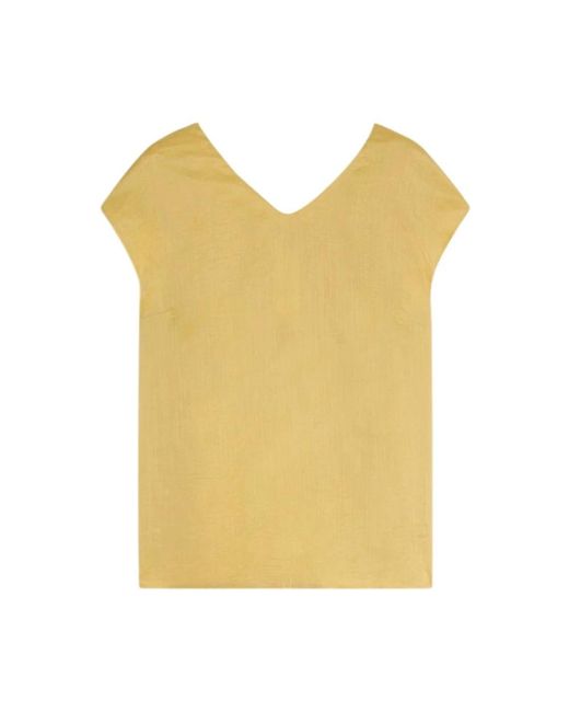 Max Mara Yellow Blouses