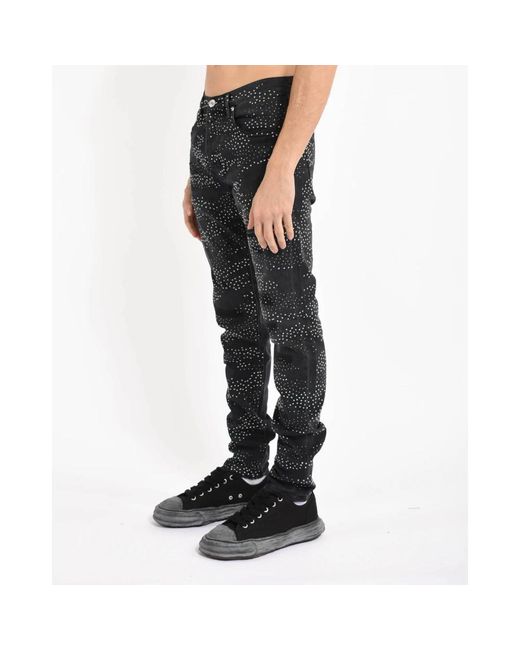 Purple Brand Black Skinny Jeans for men