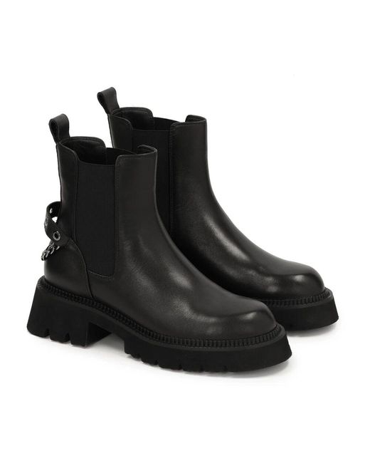 Kazar Black Chelsea Boots Mit Fester Sohle