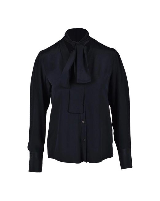 Liu Jo Blue Seidenmischung Hemd