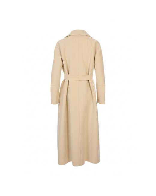 Max Mara Natural Belted Coats