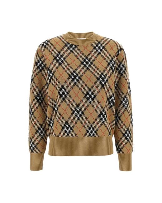 Burberry Green Check Strickpullover