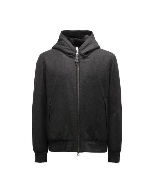 DUNO Jassen ,Grijs ,Shearling Inside Jacket Draco Levico Antraciet in het Black voor heren