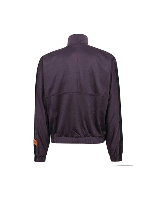 Heron Preston Jassen ,Paars ,Nylon Sportief Nylon Sweatshirt Met Logobanden in het Blue voor heren