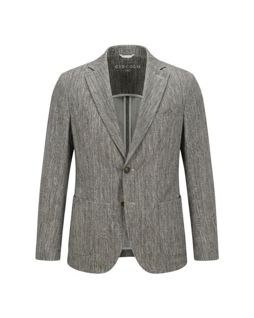 Circolo 1901 Gray Blazers for men