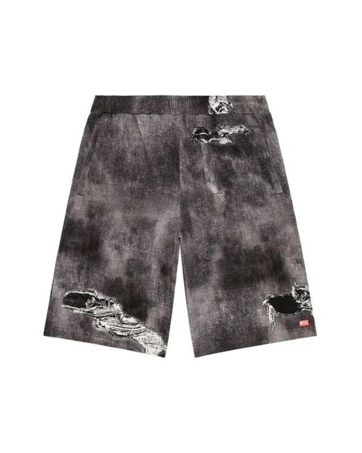 DIESEL Gray Bermudas for men