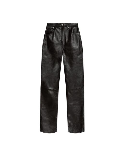 Leather Trousers Rag & Bone de color Black