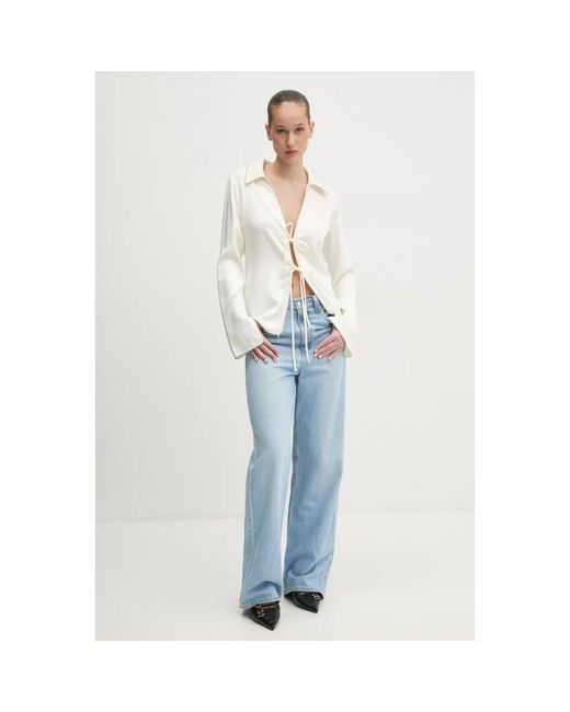 Desigual Overhemden ,Polyester Eris Blouse in het White