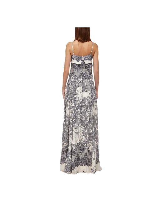 Blugirl Blumarine Gray Gowns