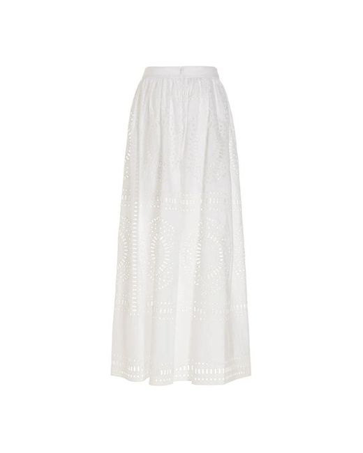 Alberta Ferretti White Maxi Skirts