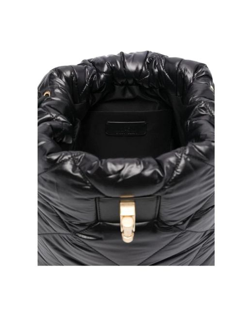 Moncler Black Stylischer puff rucksack
