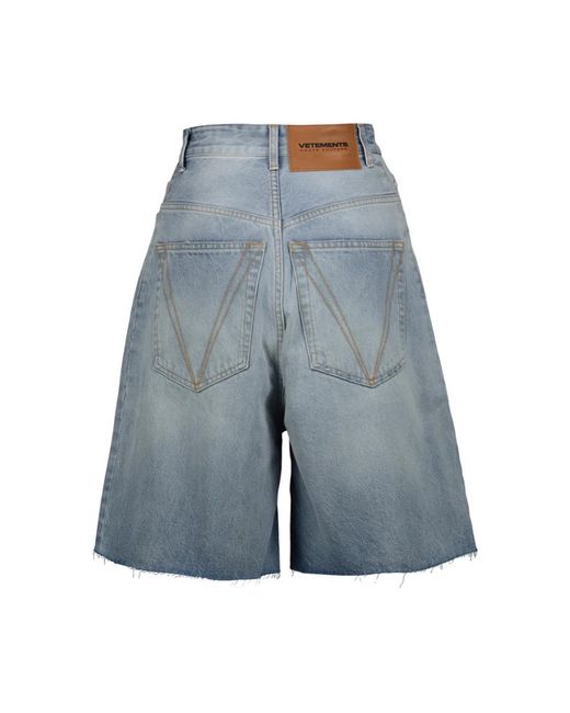 Shorts > denim shorts Vetements en coloris Blue