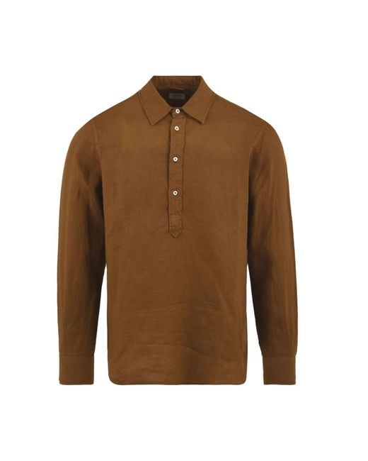Aspesi Brown Casual Shirts for men