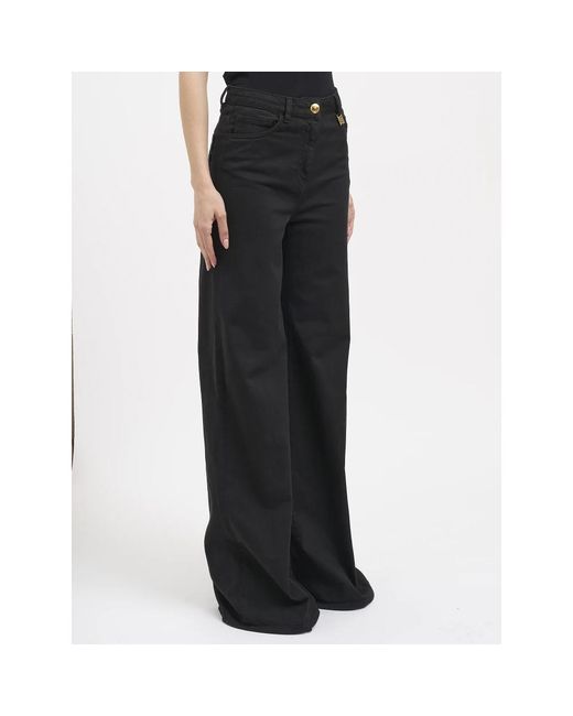 Elisabetta Franchi Black Wide Jeans