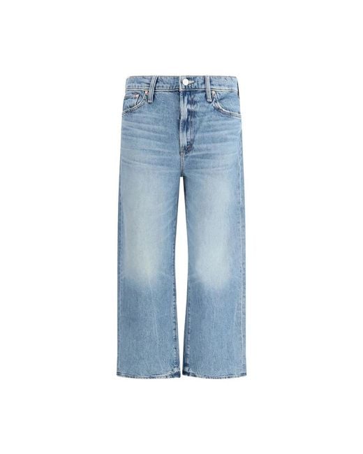 Mother Blue Straight Jeans