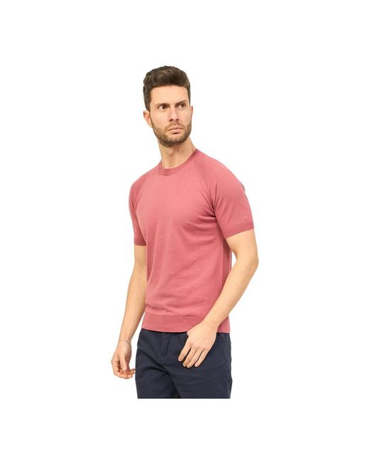 Gran Sasso Red T-Shirts for men