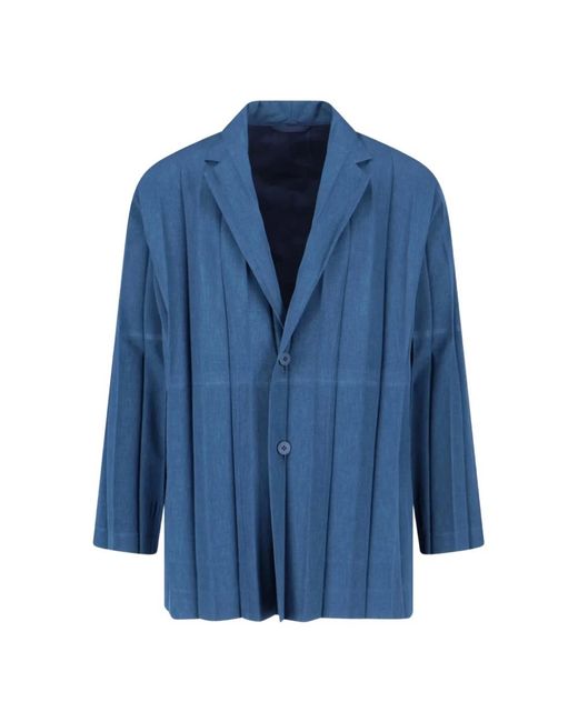 Issey Miyake Blue Blazers