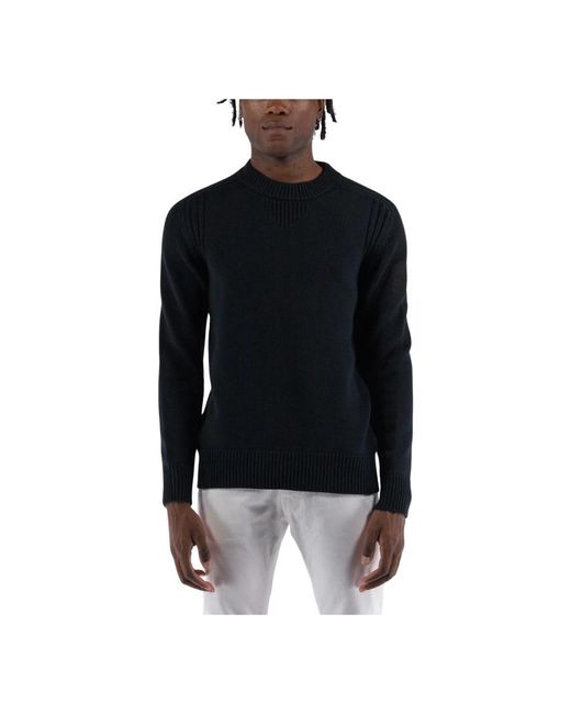 OUTHERE Black Round-Neck Knitwear for men