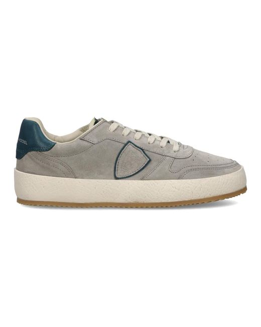 Philippe Model Schoenen ,Grijs ,Katoen Sneakers Nice Tennis in het Gray voor heren