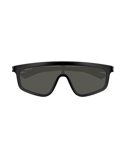 Gucci Accessoires ,Zwart ,Nylon Shield Zonnebril in het Black