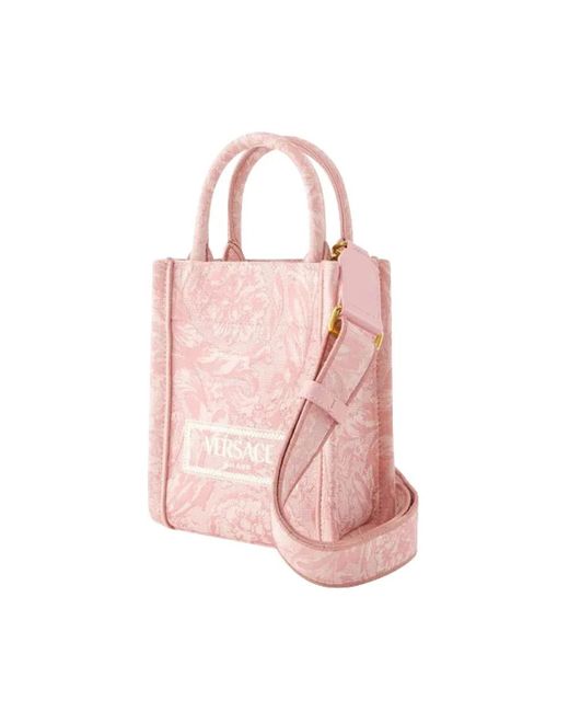 Versace Pink Tote Bags