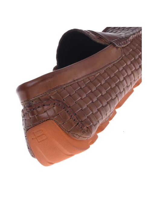 Baldinini Woven print loafer in Brown für Herren