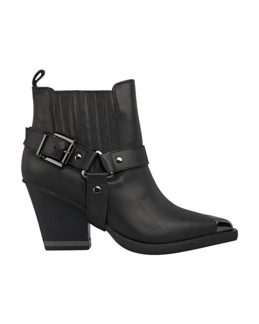 Alma En Pena. Black Cowboy & Biker Boots