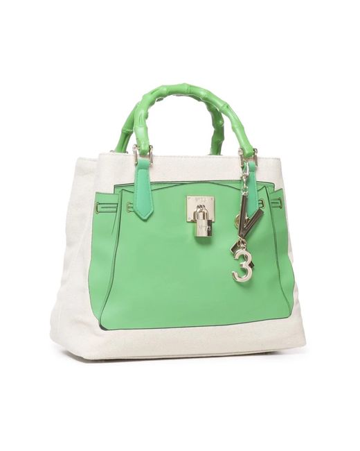 V73 Green Tote Bags